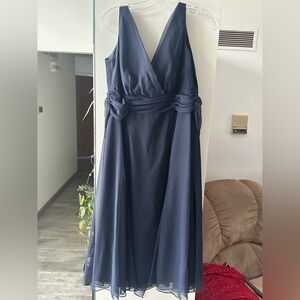 wtoo watters wedding dress Size 14 Navy Blue Dress